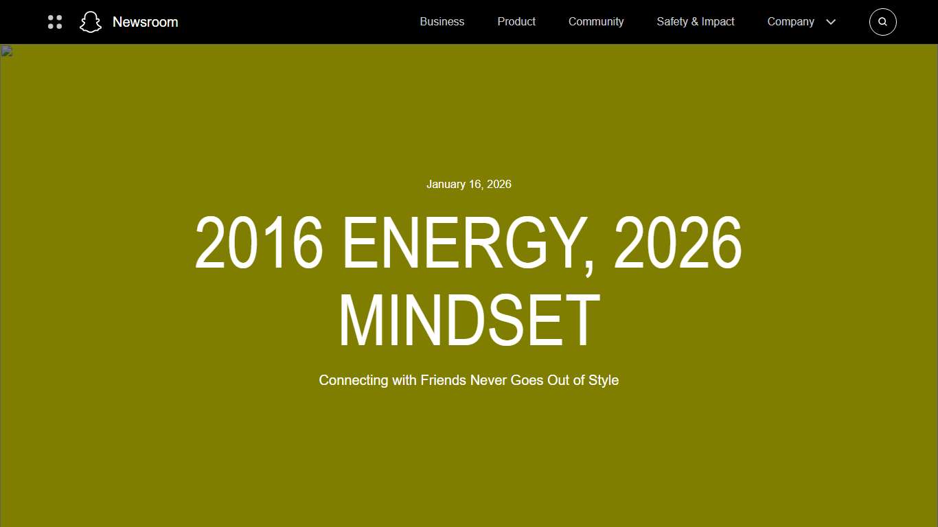 2016 Energy, 2026 Mindset: Connecting with Friends Never Goes Out of Style